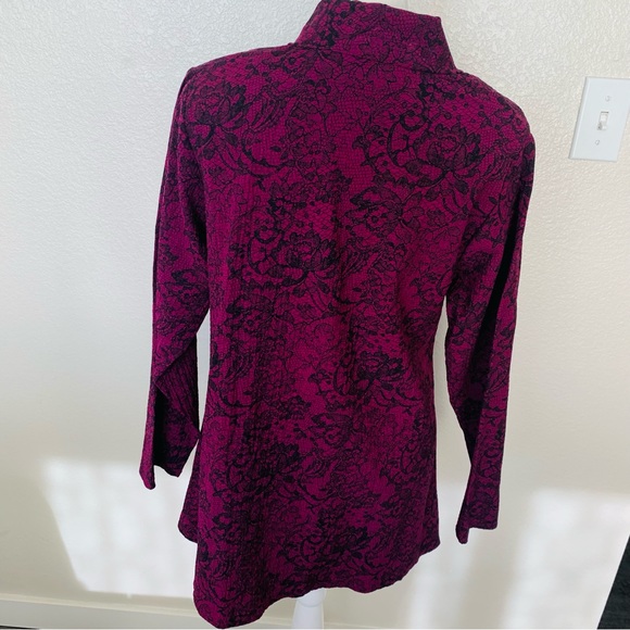 Habitat purple and black floral button up size xs - Picture 6 of 11